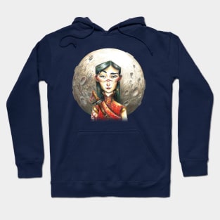 The Swordswoman and the Moon Hoodie